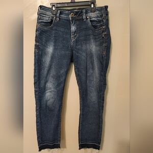 Silver Jeans Co. Avery Skinny Crop Dark